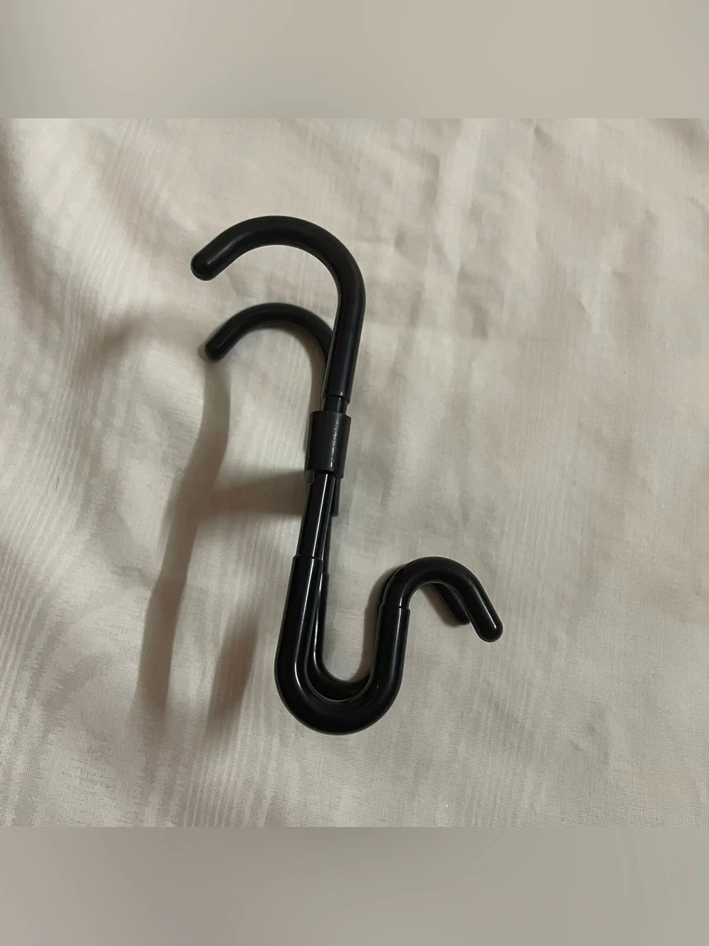 Small Black Plastic Storage Hook